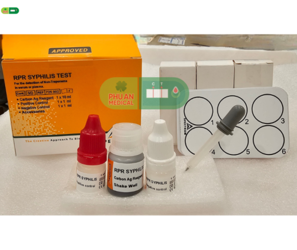 RPR SYPHILLIS TEST – Bộ test nhanh xét nghiệm định tính và định lượng để phát hiện Non-Treponema trong huyết thanh hoặc huyết tương