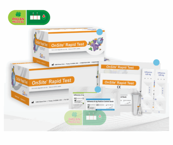 CTK Biotech – Khay thử xét nghiệm định tính kháng nguyên Influenza A, Influenza B