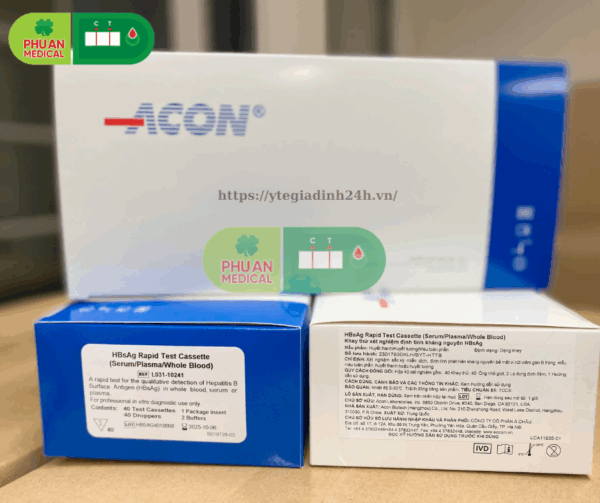 Khay thử xét nghiệm định tính kháng nguyên HBsAg