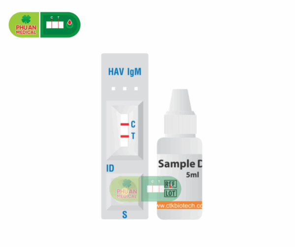 CTK Biotech – Định tính phát hiện kháng thể IgM kháng HAV trong huyết thanh hoặc huyết tương người