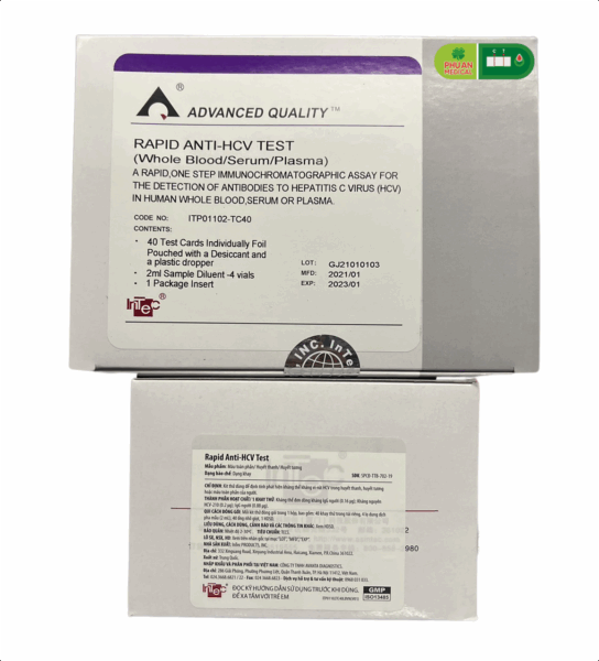 Intec – Kit Test Nhanh Phát Hiện Kháng Thể Viêm Gan C (Anti-HCV Test)
