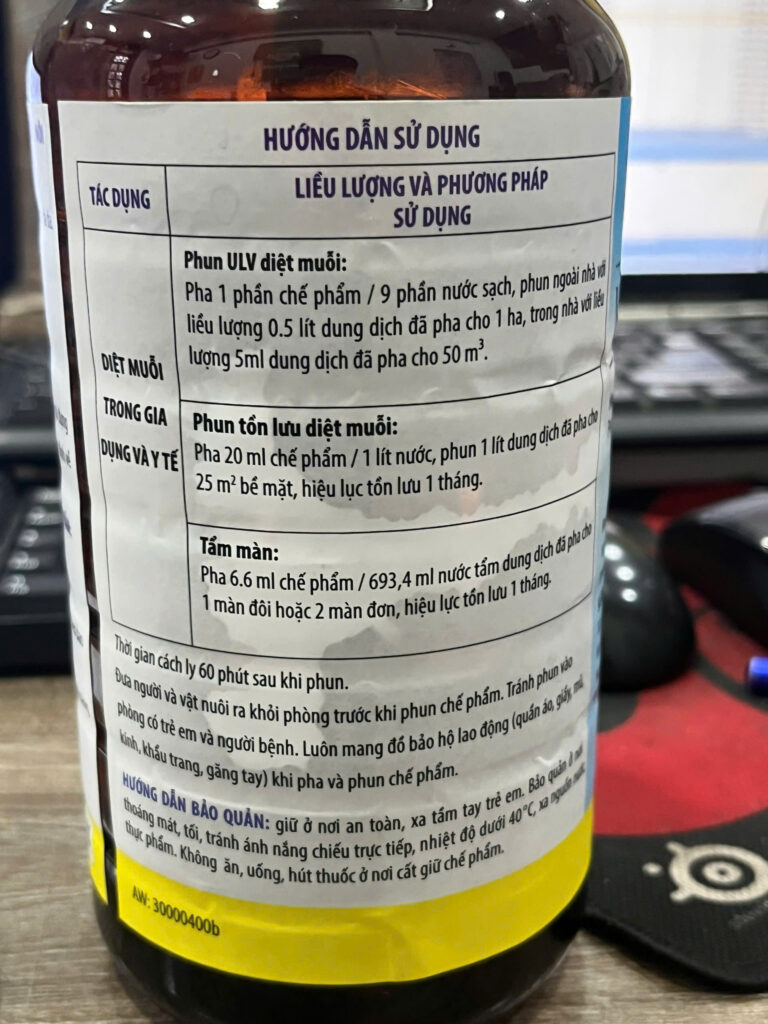 Thuốc diệt muỗi hữu hiệu MAP PERMETHRIN 55EC