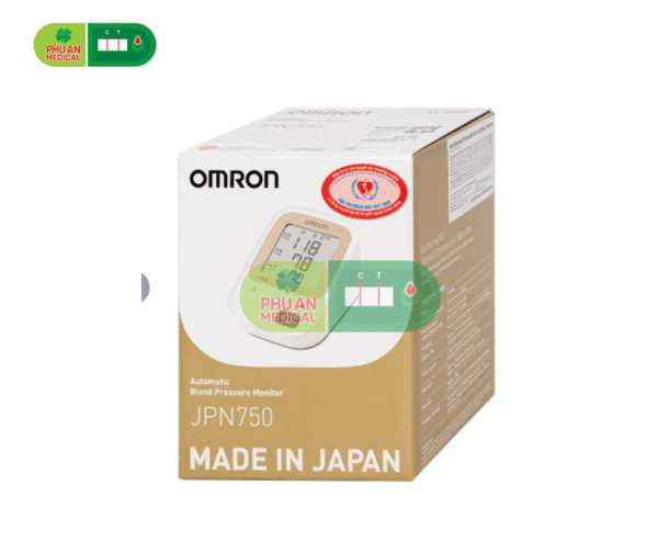 MÁY ĐO HUYẾT ÁP BẮP TAY TỰ ĐỘNG OMRON JPN-750