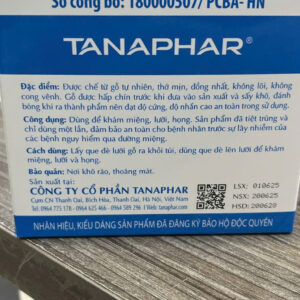 QUE ĐÈ LƯỠI GỖ TANAPHAR – ĐÃ TIỆT TRÙNG, DÙNG 1 LẦN