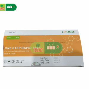 BỘ TEST NHANH ĐA TÁC NHÂN HÔ HẤP LYHER ((Influenza A, Influenza B, SARS-CoV-2, RSV, Adenovirus))