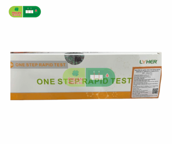 BỘ TEST NHANH ĐA TÁC NHÂN HÔ HẤP LYHER ((Influenza A, Influenza B, SARS-CoV-2, RSV, Adenovirus))
