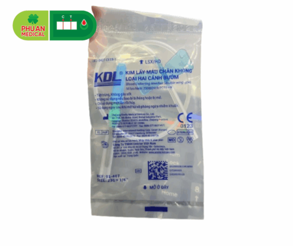 Kim lấy máu chân không loại hai cánh bướm (Kim Bươm) KDL – Unistar