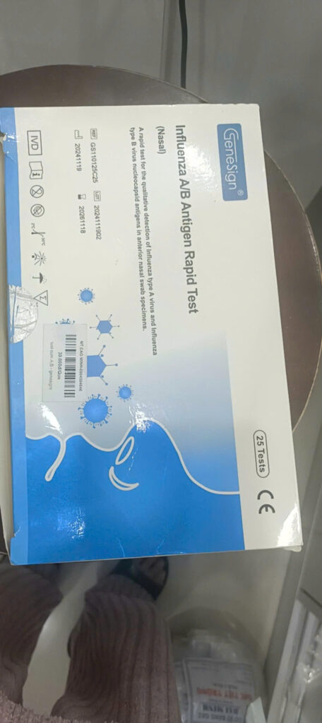 GeneSign Influenza A/B Antigen Rapid Test Combo (Cúm A/B)