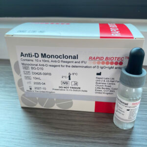 Bộ định nhóm máu ABO + RhD – Rapid Biotech (Anh Quốc)