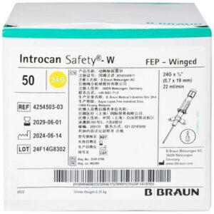 Kim luồn tĩnh mạch Braun 24G hỗ trợ truyền dịch, nước vào cơ thể
