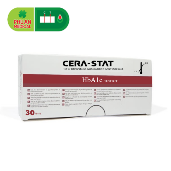 Bộ hóa chất xét nghiệm HbA1c Cera-Stat ( Hộp/ 30 test )
