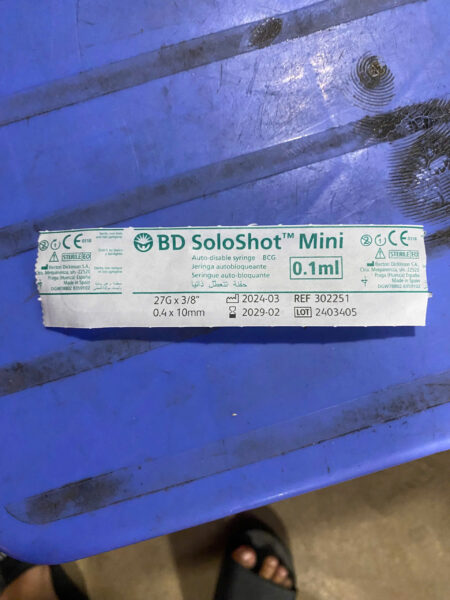 Bơm Tiêm Tự Khóa BD SoloShot™ Mini 0,1 ml – Kim 27G × 3/8” (REF 302251)