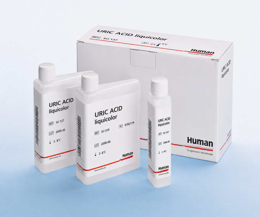 Hóa chất sinh hóa URIC ACID Liquicolor Human Đức – 10691 hoặc 10690