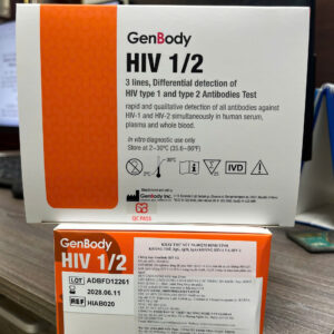 GenBody HIV 1/2 – Test nhanh phát hiện kháng thể HIV-1 và HIV-2