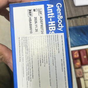 GenBody Anti-HBs – Test nhanh phát hiện kháng thể kháng HBsAg (Viêm gan B)