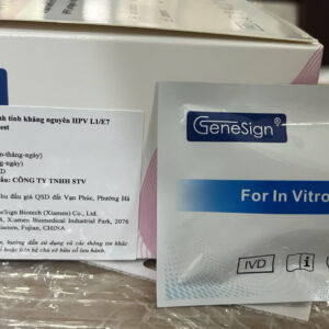 Khay thử xét nghiệm định tính kháng nguyên HPV L1/E7 GeneSign (Hộp 25 test)