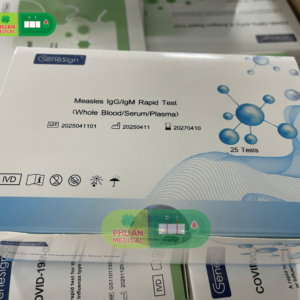 Measles IgG/IgM Rapid Test GeneSign – Test nhanh phát hiện kháng thể Sởi IgG/IgM – 1 Giếng