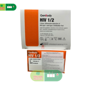 GenBody HIV 1/2 – Test nhanh phát hiện kháng thể HIV-1 và HIV-2
