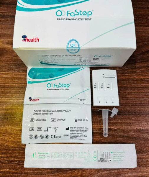 Test nhanh FaStep COVID-19, Cúm A/B, RSV & Adenovirus (5 trong 1)