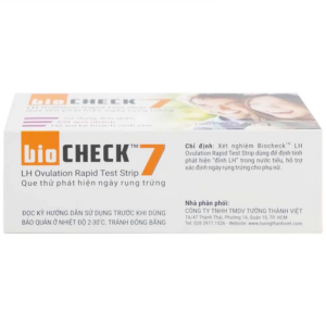 Que thử phát hiện ngày rụng trứng Bio Check cho kết quả trong 5 – 10 phút (7 cái)