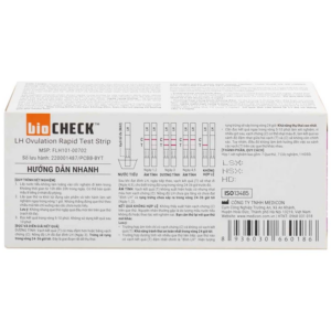 Que thử phát hiện ngày rụng trứng Bio Check cho kết quả trong 5 – 10 phút (7 cái)
