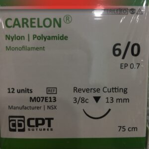 Chỉ Phẫu Thuật CPT-Carelon(Nylon/Polyamide) 6/0 (13mm)