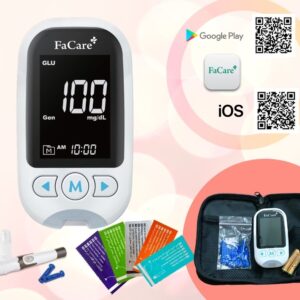 Máy đo đa thông số FaCare M168, đo đường huyết, mỡ máu, acid uric, ketone, lactate