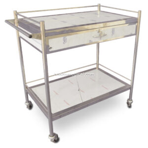 Xe Tiêm Inox 50 x 80cm có tay đẩy