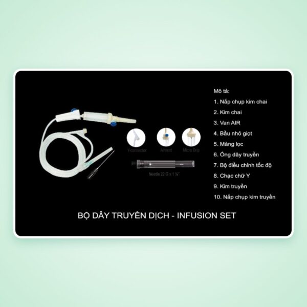 Bộ dây truyền dịch 20 giọt/ml Vinahankook