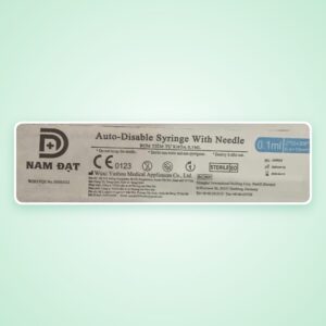 Bơm tiêm tự khóa 0,1ml Nam Đạt