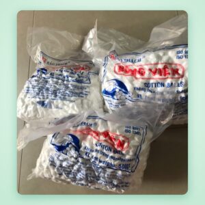 Bông viên (gòn viên) Bảo Thạch 500g – không tiệt trùng