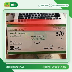 Chỉ Phẫu Thuật CPT Carelon Nylon 3/0 75cm 3/8c