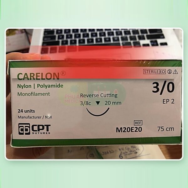 Chỉ Phẫu Thuật CPT Carelon Nylon 3/0 75cm 3/8c