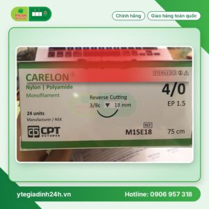Chỉ Phẫu Thuật CPT Carelon Nylon 4/0 75cm 3/8