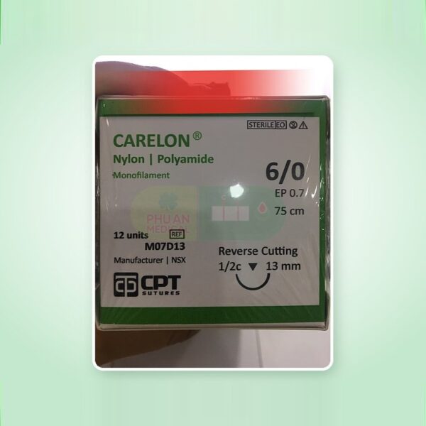 Chỉ Phẫu Thuật CPT-Carelon(Nylon/Polyamide) 6/0 (13mm)
