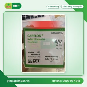 Chỉ Phẫu Thuật CPT-Carelon ( Nylon/ Polyamide ) 8/0 M04E06L30