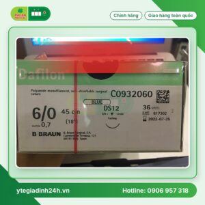 Chỉ Phẫu Thuật Dafilon Blue 6/0 ( 0,7 ) 45cm DS12