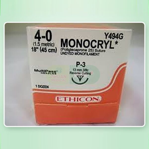 Chỉ Phẫu Thuật MONOCRYL*MONOCRYL UNDYED 4-0 P-3 18 13mm 3/8 circle cutting Y494G