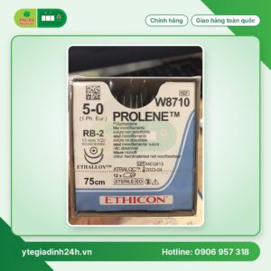 Chỉ phẫu thuật tổng hợp đơn sợi không tiêu tiệt trùng PROLENE 5.0 W8710