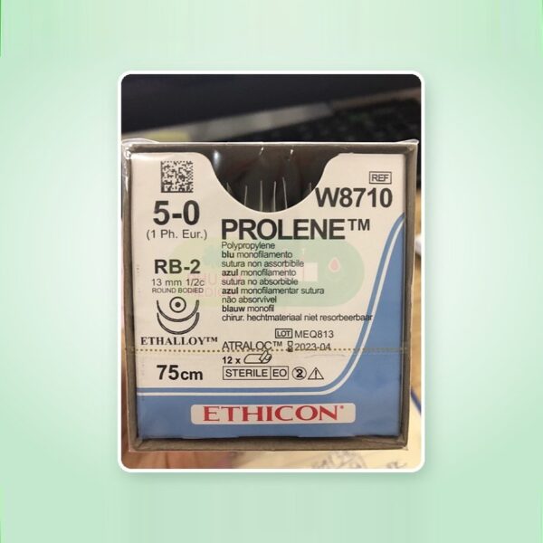 Chỉ phẫu thuật tổng hợp đơn sợi không tiêu tiệt trùng PROLENE 5.0 W8710