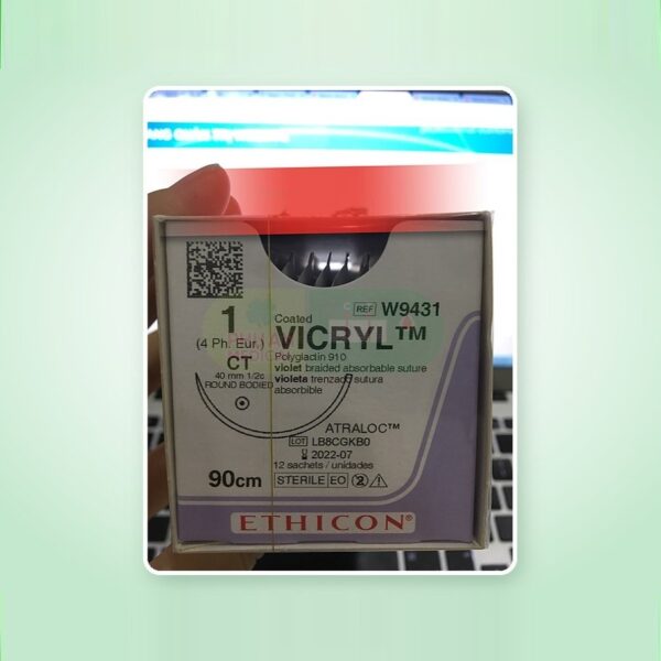 Chỉ Phẫu Thuật Tổng Hợp Tự Tiêu Tiệt Trùng VICRYL™ ( Polyglactin ) 1 W9431