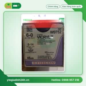 Chỉ Phẫu Thuật Tổng Hợp Tự Tiêu Tiệt Trùng VICRYL™ ( Polyglactin ) 6-0 W9752