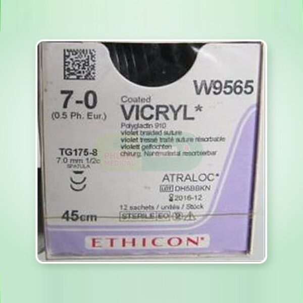 Chỉ Phẫu Thuật Tổng Hợp Tự Tiêu Tiệt Trùng VICRYL™ ( Polyglactin ) 7-0 W9561