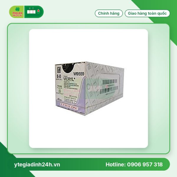 Chỉ Phẫu Thuật Tổng Hợp Tự Tiêu Tiệt Trùng VICRYL™ ( Polyglactin ) 8-0 W9559