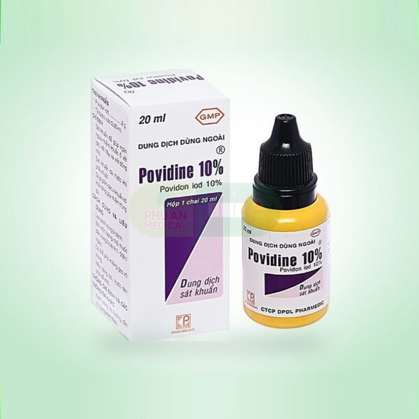 Dung dịch sát khuẩn Povidine 10% 20ml, 90ml, 500ml