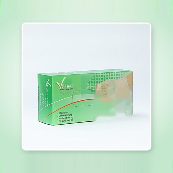 Găng Tay Y Tế Không Bột Vglove Size S M L