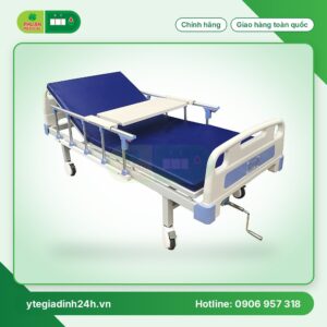 Giường 1 tay quay sắt sơn tĩnh điện