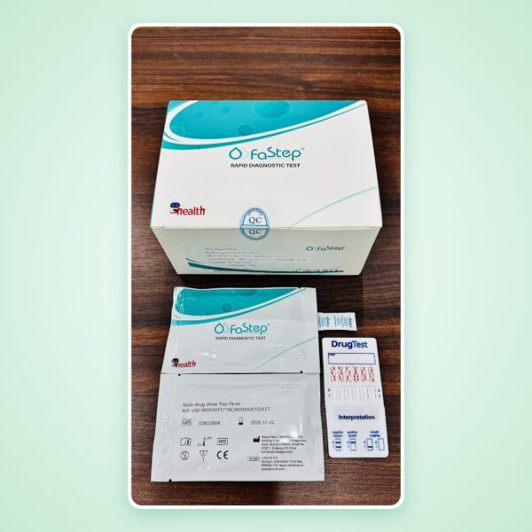 Khay thử ma túy 6 chân (MOP/MET/THC/MDMA/ETO/KET) – FaStep