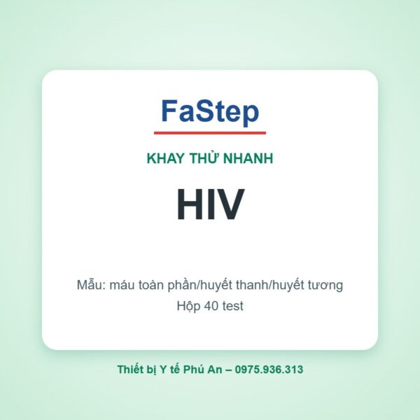 Khay thử xét nghiệm HIV 1/2 – FaStep