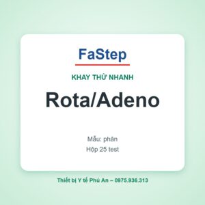 Khay thử xét nghiệm Rotavirus & Adenovirus – FaStep